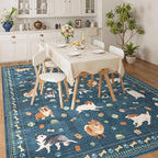DUKINO 8x10 Area Rug, Washable Dog Rugs - Image 5