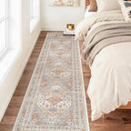 2x8 Runner Rug Non Slip, Washable Hallway Runner Rug, Nursery Room, Soft Runner by Zesthome