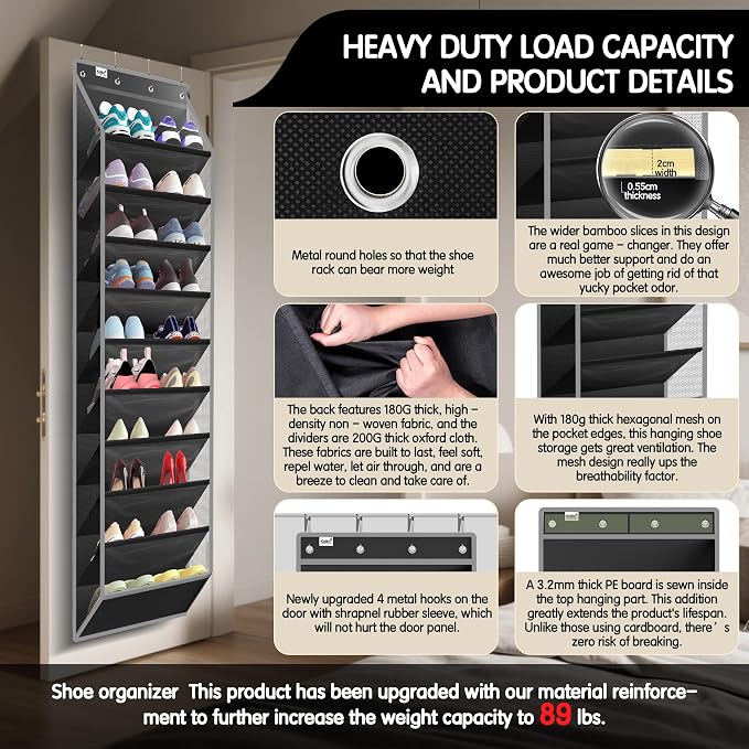 Kotkn 10 Tier Over The Door Organizer - Image 3
