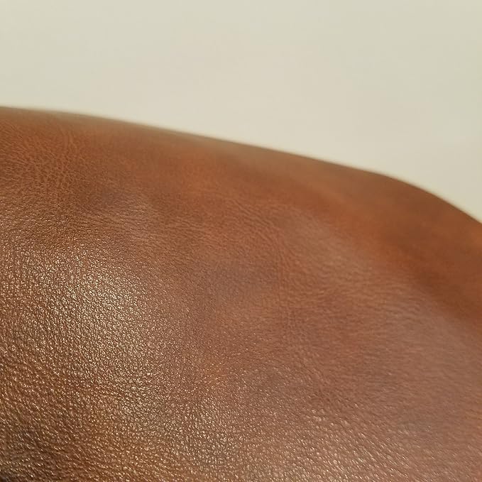 Cognac Tan Soft Faux Vegan PU {Peta Approved Vegan} Leather by The Yard - Image 3