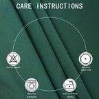 Blackout Curtains 66 x 95 inch/Dark Green Curtains Set of 2 Panels/Thermal - Image 4