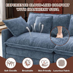 Ihanherry 114" V-Shaped Modern Sofa Modular Sectional Cloud Couch - Image 5
