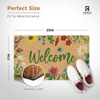 Coir Welcome Mat, 17 x 29 in | 100% Natural Coir, Anti-Shedding, Durable PVC - Image 2