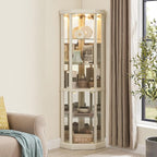 Glass Corner Display Cabinet - Image 4