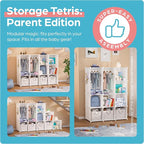 CUBEDIY Baby Closet Organizer for Nursery: Durable Baby Wardrobe for Closet - Image 5