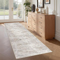 2x6 Runner Rug Non Slip, Washable Hallway Runner Rug, Taupe | Neutral Rugs by Restydon
