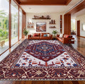 SERISSA 9x12 Washable Non Slip Boho Area Rug by SERISSAHomeDecorCollection