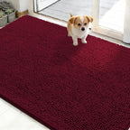 OLANLY Dog Door Mat for Muddy Paws 50x30, Super Absorbent Chenille Mud Mat | by OLANLY