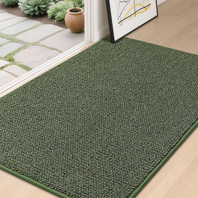 BEQHAUSE Dirt Trapper Door Mat 32" x 48", Non-Slip Washable Doormats, Low by BEQHAUSE