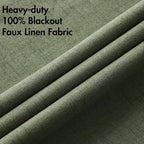 MIULEE 100% Blackout Linen Curtains - Image 5
