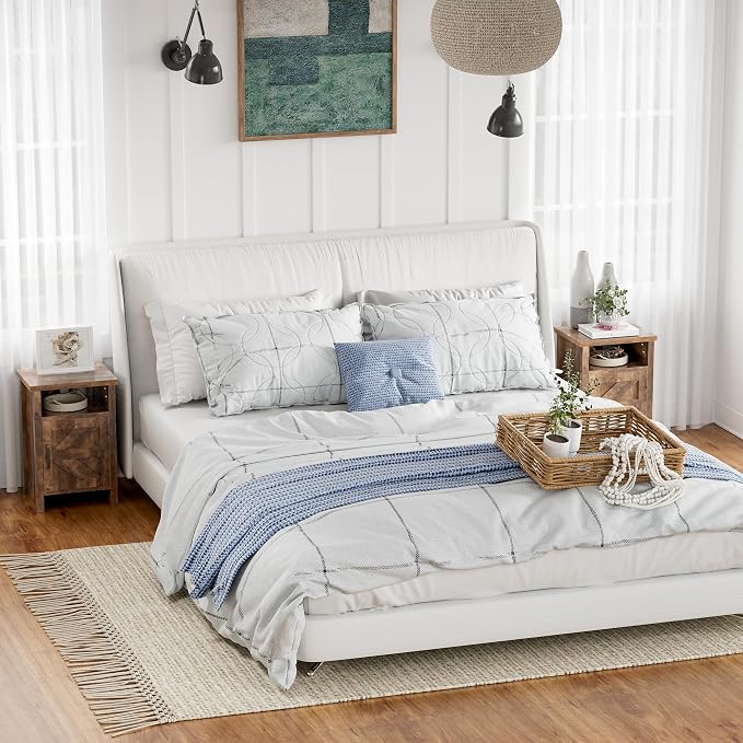 YESHOMY Farmhouse Modern Nightstands - Image 2