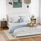 YESHOMY Farmhouse Modern Nightstands - Image 2