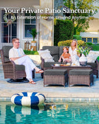 HILLGA 8-Piece Luxury Patio Furniture Set - Image 3