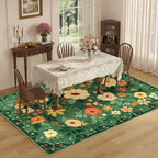 DUKINO 6x9 Area Rugs, Floral Washable Rug - Image 9