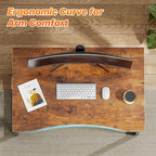 Huuger Folding Desk for Small Spaces, 31.5 Inch Foldable Computer Table - Image 5