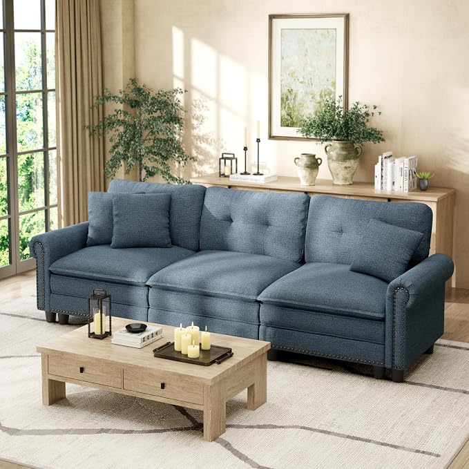 HERA'S HOUSE Mid-Century Modern Couch, Oversized Sectional Couch by HERASHOUSE