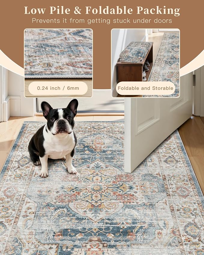 Madane Kitchen Runner 2'6''x8' Soft Rug Runners - Image 9