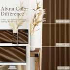 Tobacco Brown Linen Curtains 84 Inches Long - Image 3
