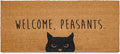 Welcome Peasants Door Mat Large 48x24 Inch, Pvc Backing, Dirt Scraper, by MainEventUSA