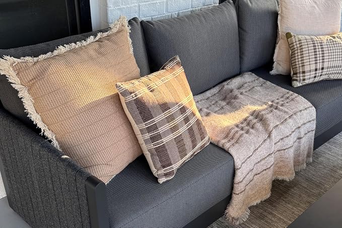 PURPLE LEAF 3 Pieces Small Conversation Set All Weather Outdoor Couch Sectional - Image 2