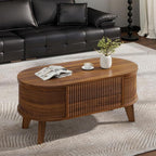 LYNCOHOME Fluted Lift Top Coffee Table - Image 6