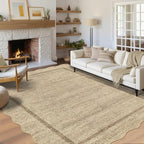 GarveeHome Scalloped Large Area Rug 10x13 Rug by GarveeHome