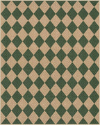 Lahome Checkered Easy Jute Living Room Rug, 8x10 Outdoor Rugs Washable | - Image 9