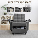 oaaktu Single Modern Comfy Upholstered Chaise Lounge Sofa Chair - Image 3