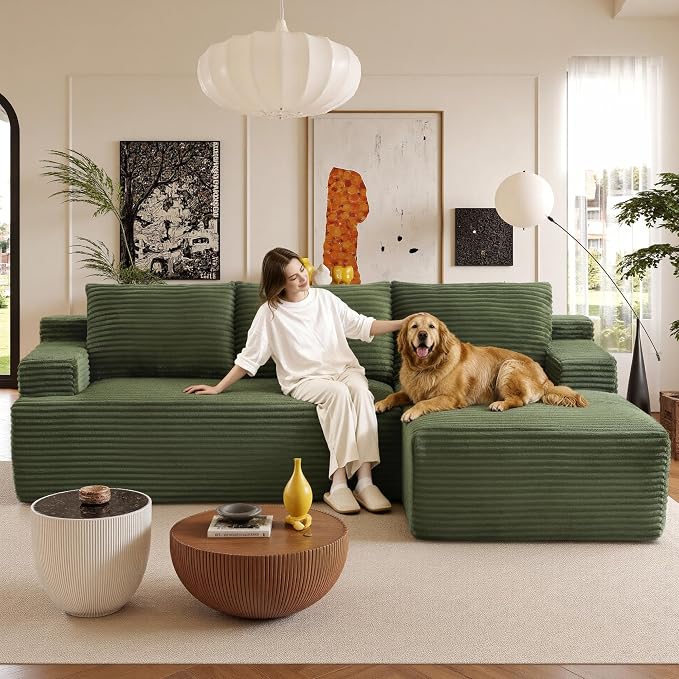 96" Sectional Couches for Living Room Cloud Couch Sofa - Image 9