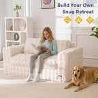 MAXYOYO Loveseat Sofa for Living Room, Small Sofa Couch Tufted Boneless Couch - Image 8