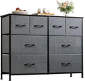 WLIVE Dresser for Bedroom with 8 Drawers, Wide Fabric Dresser for Storage and by WLIVE