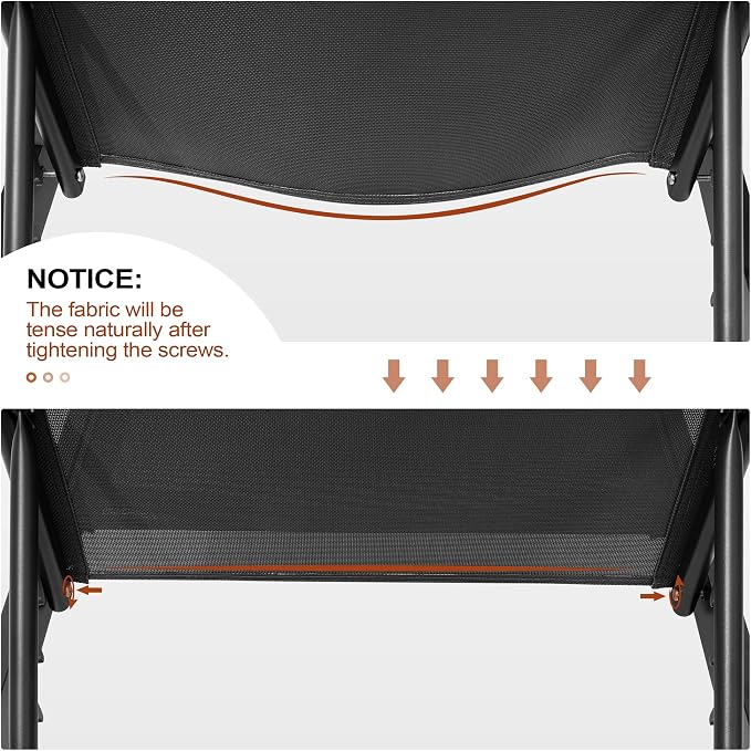 Crestlive Products Lounge Chair Outdoor Set of 2, Aluminum Pool Chaise Lounge - Image 7