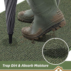 BEQHAUSE Dirt Trapper Door Mat 20" x 48", Non-Slip Washable Doormats, Low - Image 3