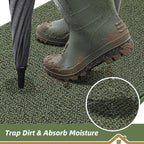 BEQHAUSE Dirt Trapper Door Mat 36" x 60", Non-Slip Washable Doormats, Low - Image 3