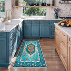 SERISSA 2x4 Washable Non Slip Boho Runner Rug - Image 2
