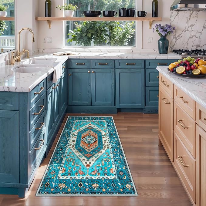 SERISSA 2x4 Washable Non Slip Boho Runner Rug - Image 2
