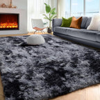 Area Rugs 9x12 Living Room, Large Dark Grey Shag Rugs - Image 8