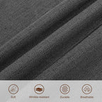 WUTUTUEE 30" Fabric Square Storage Ottoman - Image 3