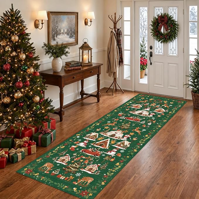 Washable Christmas Rug Runner 2x6 - Image 9