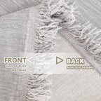 MYSKY HOME Couch Cover for Pets Light Grey Couch Covers for 2 Cushion Couch - Image 5