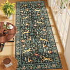 DUKINO 3x7 Hallway Runner Rug, Non Slip Animal Kitchen Runner Rug, Low Pile - Image 3
