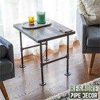 Restore by Pipe DÉCOR Wood End Table 22 in. x 18 in. x 20.88 in. Reclaimed - Image 6