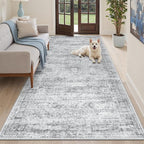 Soalmost Washable Hallway Runner Rug 4x8 Kitchen Entry Rugs Non-Slip, Foldable by Soalmost