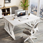 LITTLE TREE 55 Inch Large Simple Industrial Computer Desk Study Writing Table - Image 6