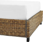 Crosley Furniture Serena Bed, Handwoven Natural Fiber Rattan Headboard and - Image 11
