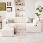 Weture 135.4" Cloud Couch Sectional, Modular Sectional Sofa - Image 2