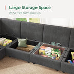 HONBAY Modular Sectional Sofa - Image 7