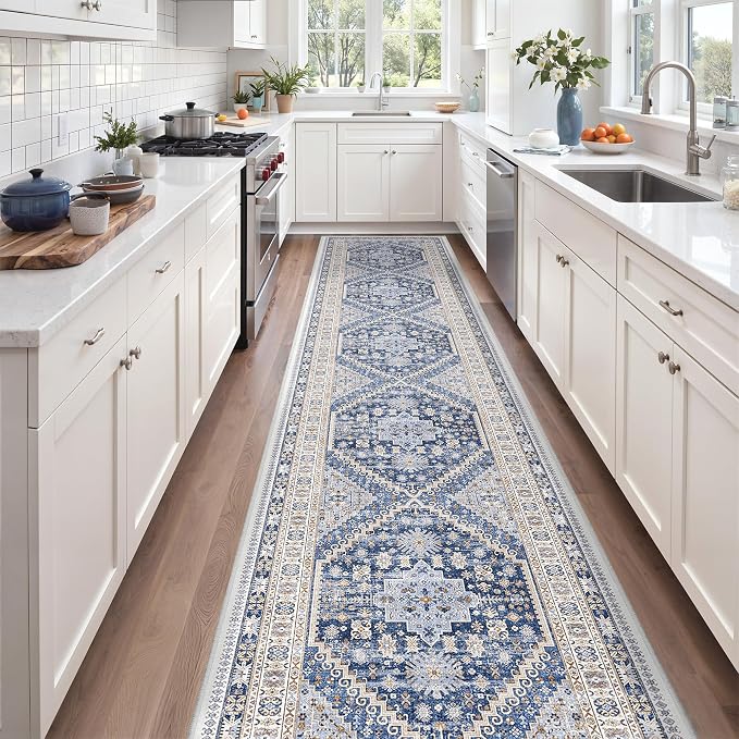 3x16 Runner Rug Non Slip, Washable Hallway Runner Rug, Living Room, Extra Long - Image 3