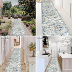 HEBE Hallway Runner Rug 2'x10', Washable Non Slip Kitchen Rug Runner | Soft - Image 5