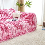 60x80 Inches Ultra-Soft Fuzzy Faux Fur Plush Twin Size Blanket - Image 5